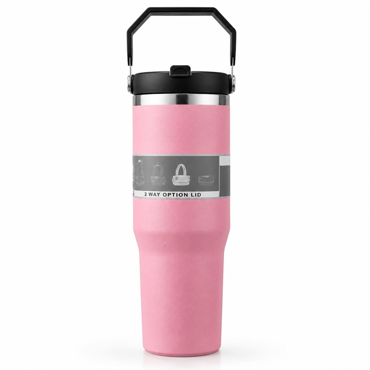 Nexlore HydraHalo Tumbler — 900ML Insulated Travel Tumbler with 2-Way Lid